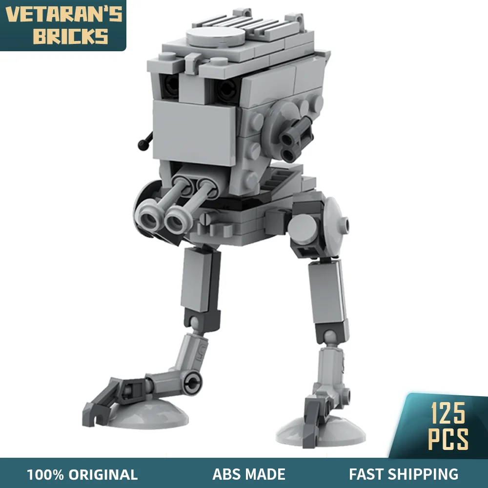 

MOC AT-ST Chicken Walker All Terrain Scout Transport Star Robot Wars Building Blocks Set Construction Toy for Kids Festival Gift