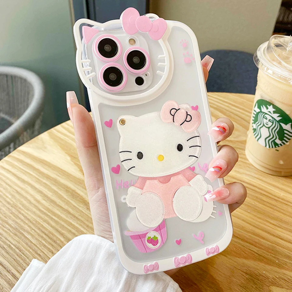 Desnry Hello Kitty Cute Cartoon Cat Phone Cases For iPhone 14 13 12 11 Pro Max Mini X XR XS MAX 8 7 Plus 2020 Transparent Cover
Desnry Hello Kitty Cute Cartoon Cat Phone Cases For iPhone 14 13 12 11 Pro Max Mini X XR XS MAX 8 7 Plus 2020 Transparent Cover