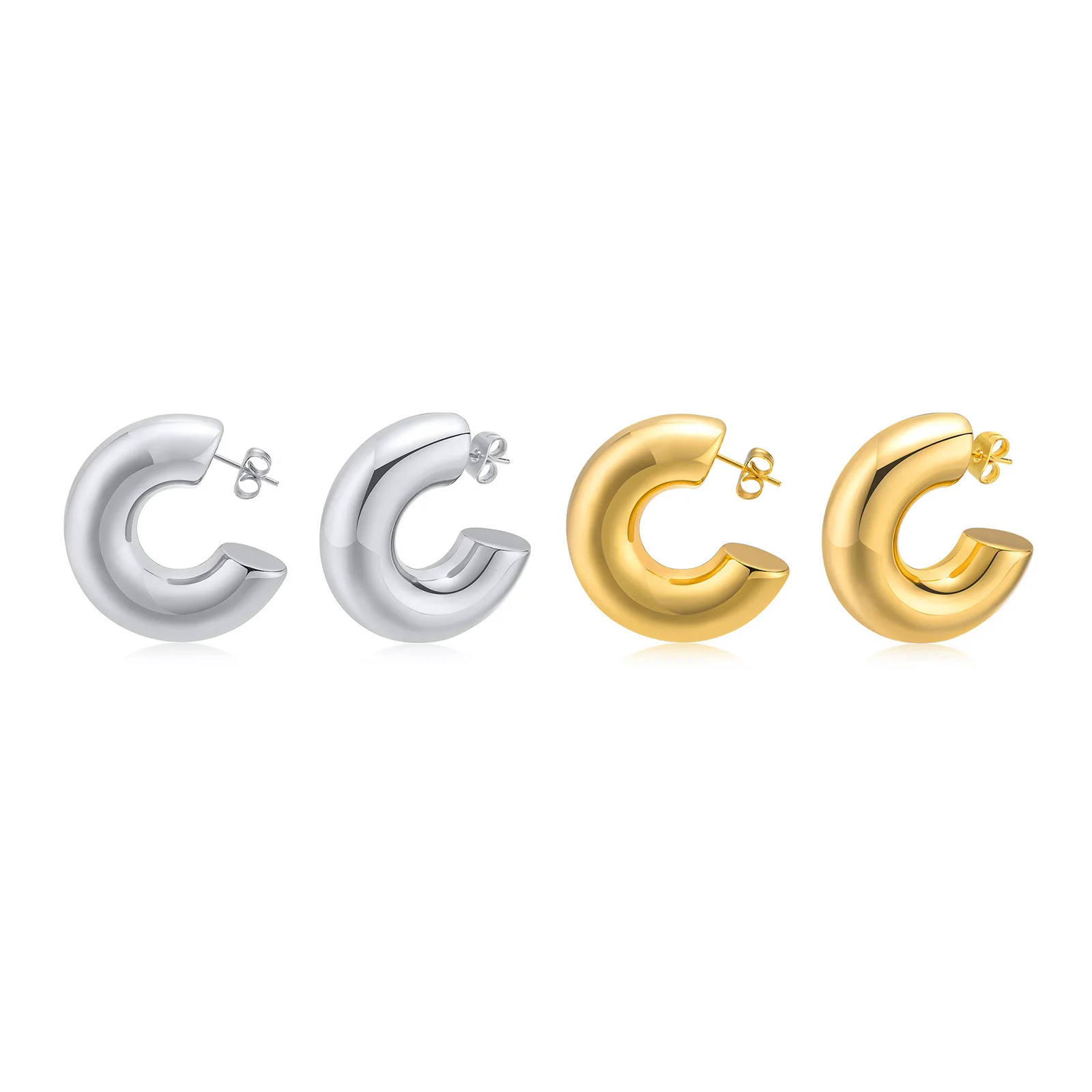 Stainless Steel C Shape Earrings Gold Color Women Polished Earrings Naked 2022 Summer Fashion Earrings
Stainless Steel C Shape Earrings Gold Color Women Polished Earrings Naked 2022 Summer Fashion Earrings