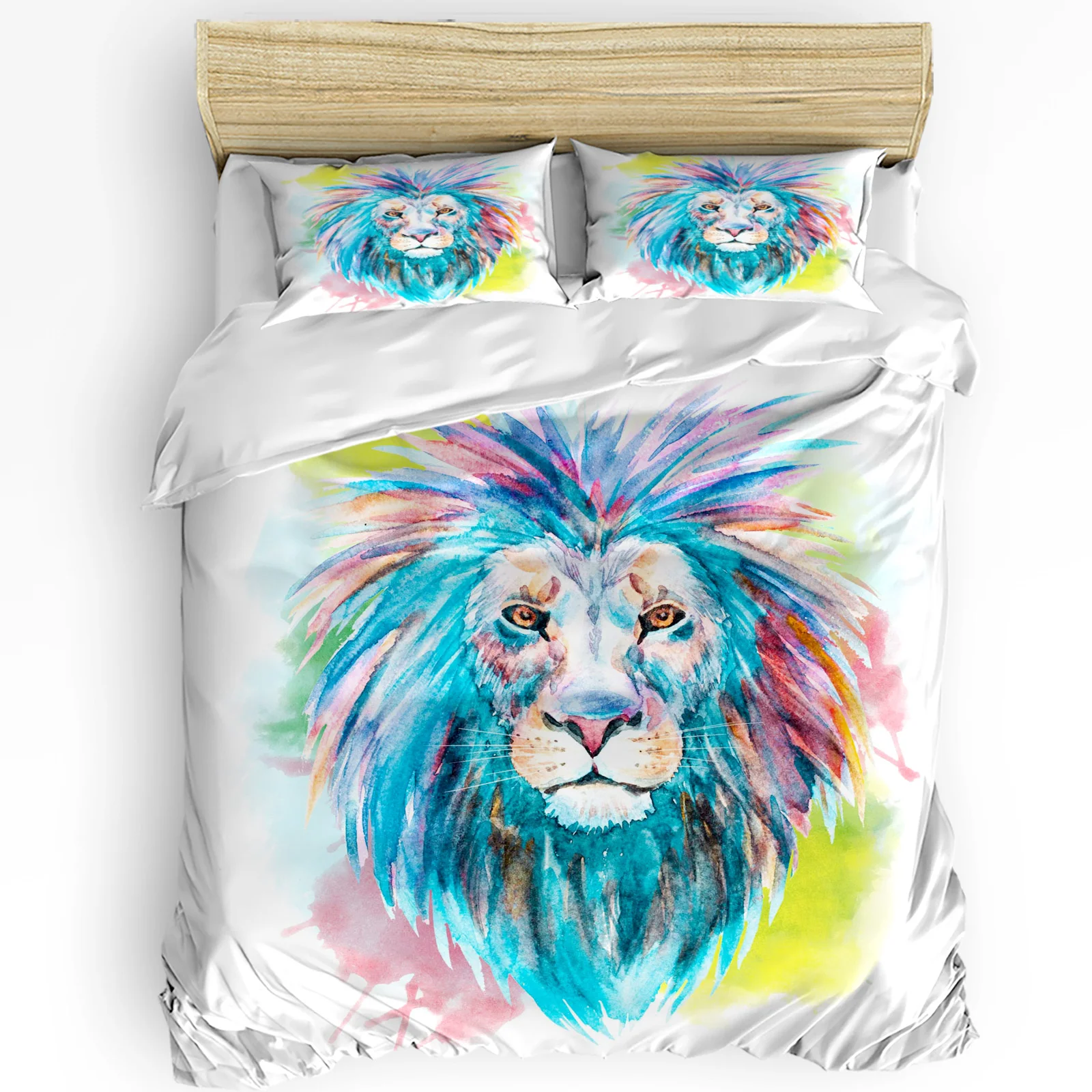 Animal Lion Watercolor Printed Comfort Duvet Cover Pillow Case Home Textile Quilt Cover Boy Kid Teen Girl 3pcs Bedding Set
Animal Lion Watercolor Printed Comfort Duvet Cover Pillow Case Home Textile Quilt Cover Boy Kid Teen Girl 3pcs Bedding Set
