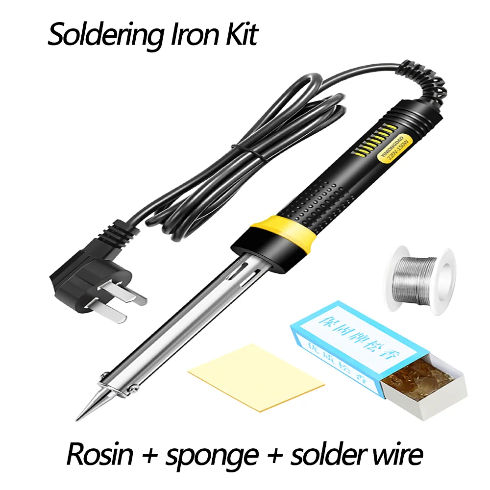 Soldering Iron Kit Elbow Tip 80W 100W 150W 200W 300W High Power Home Repair Soldering Tin Gun Electric Soldering Pen
Soldering Iron Kit Elbow Tip 80W 100W 150W 200W 300W High Power Home Repair Soldering Tin Gun Electric Soldering Pen