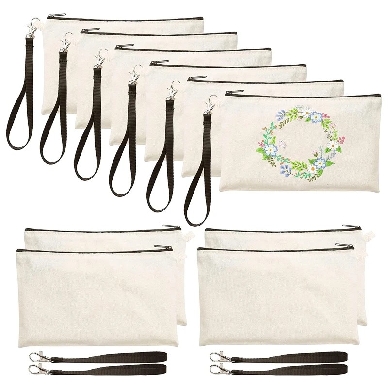 10 Pcs Sublimation-Blank-Bag 7.87x5.5'' Heat Transfer Makeup Bags with Lanyard for Sublimation-Transfer Thermal Transfer
10 Pcs Sublimation-Blank-Bag 7.87x5.5'' Heat Transfer Makeup Bags with Lanyard for Sublimation-Transfer Thermal Transfer