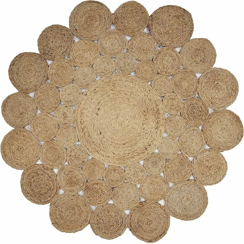 Rug Natural Jute Stylish Reversible Round Handmade Rug Braided Modern Look Living Room Decoration
Rug Natural Jute Stylish Reversible Round Handmade Rug Braided Modern Look Living Room Decoration