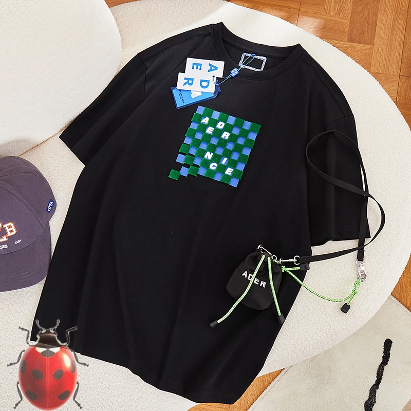 Ader Error Embroidery Grid T-Shirt Blue Green Square Men Women Big Logo Oversize Best Quality T Shirt
Ader Error Embroidery Grid T-Shirt Blue Green Square Men Women Big Logo Oversize Best Quality T Shirt