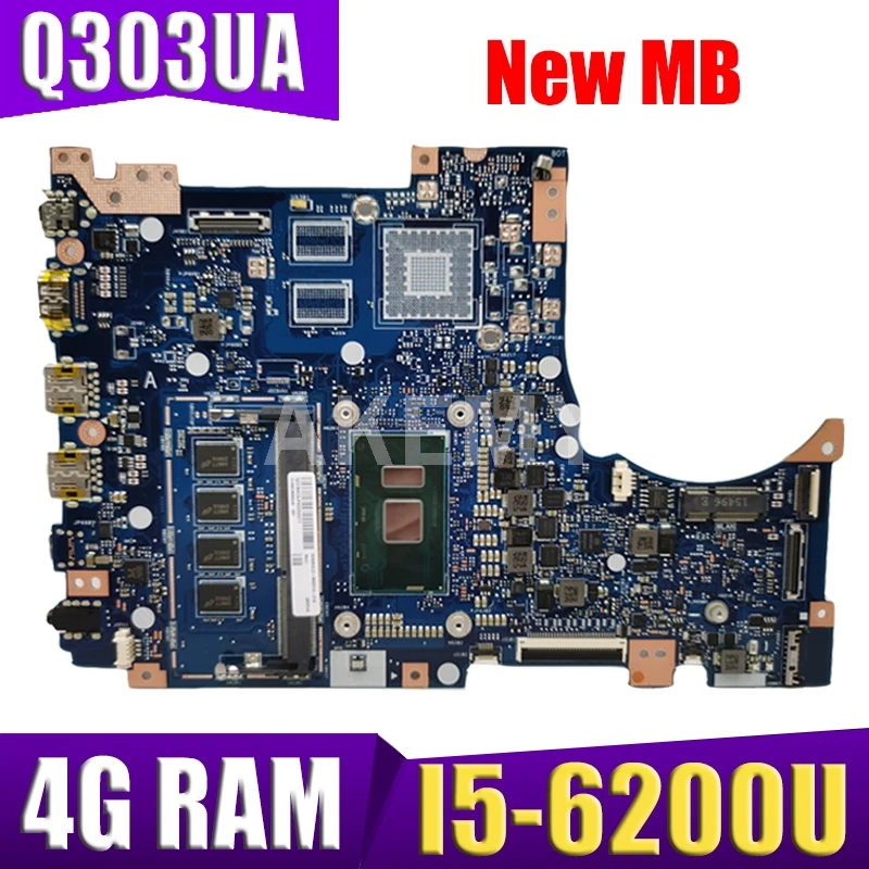 Akemy Q303UA Motherboard For ASUS Q303U Q303UA Laptop motherboard Q303UAK Mainboard W/ I5-6200U 4GB RAM
Akemy Q303UA Motherboard For ASUS Q303U Q303UA Laptop motherboard Q303UAK Mainboard W/ I5-6200U 4GB RAM