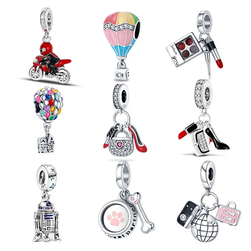 Fit Original Pandora' Bracelets Plata De Ley 925 Original Lipstick High Heel Hot Air Balloon Charms Beads DIY Jewelry Making
Fit Original Pandora' Bracelets Plata De Ley 925 Original Lipstick High Heel Hot Air Balloon Charms Beads DIY Jewelry Making
