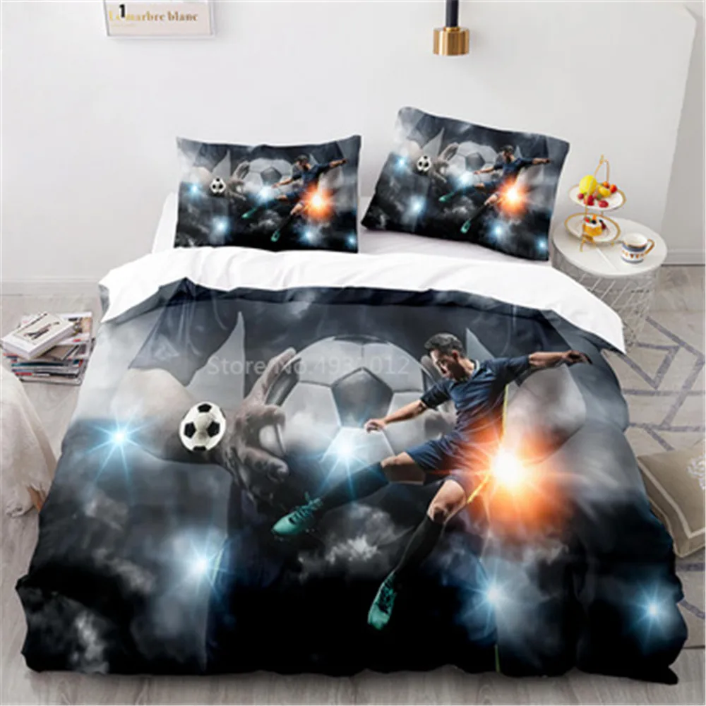 Home Textile Luxury 3D Football Print 3Pcs Comfortable Duvet Cover Pillowcase Bedding Sets Single Queen and King EU/US/AU Size
Home Textile Luxury 3D Football Print 3Pcs Comfortable Duvet Cover Pillowcase Bedding Sets Single Queen and King EU/US/AU Size