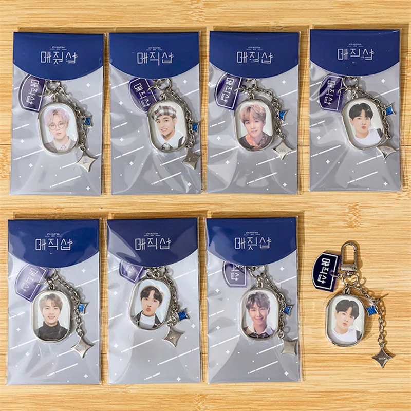 Kpop Bangtan Boys Keychain JUNGKOOK V Metal RM JIMIN JIN Keyrings Creative Bag Pendant Accessories
Kpop Bangtan Boys Keychain JUNGKOOK V Metal RM JIMIN JIN Keyrings Creative Bag Pendant Accessories