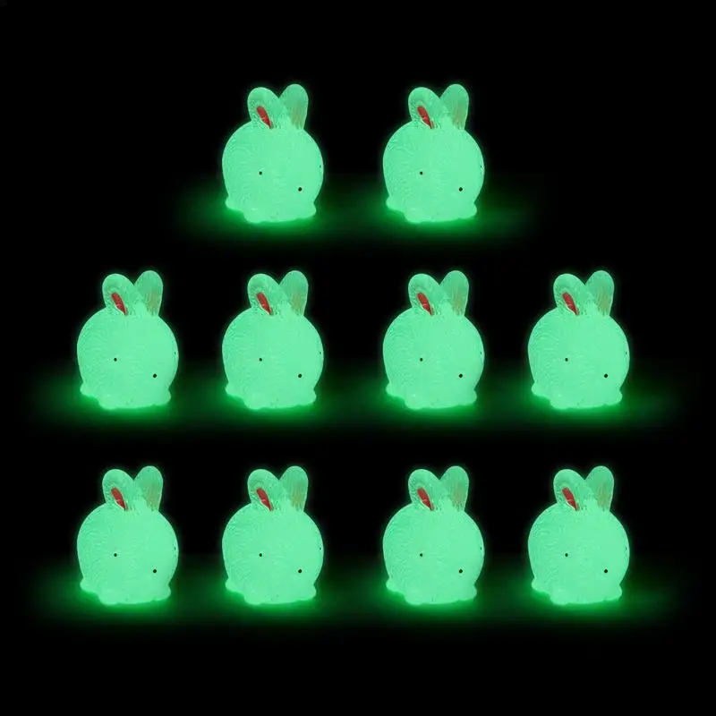 Luminous Mini Bunny Figurine Mini Bunnies Set Of 10 Resin Miniature Rabbit Figures Bright And Portable Tiny Rabbits Ornaments
Luminous Mini Bunny Figurine Mini Bunnies Set Of 10 Resin Miniature Rabbit Figures Bright And Portable Tiny Rabbits Ornaments