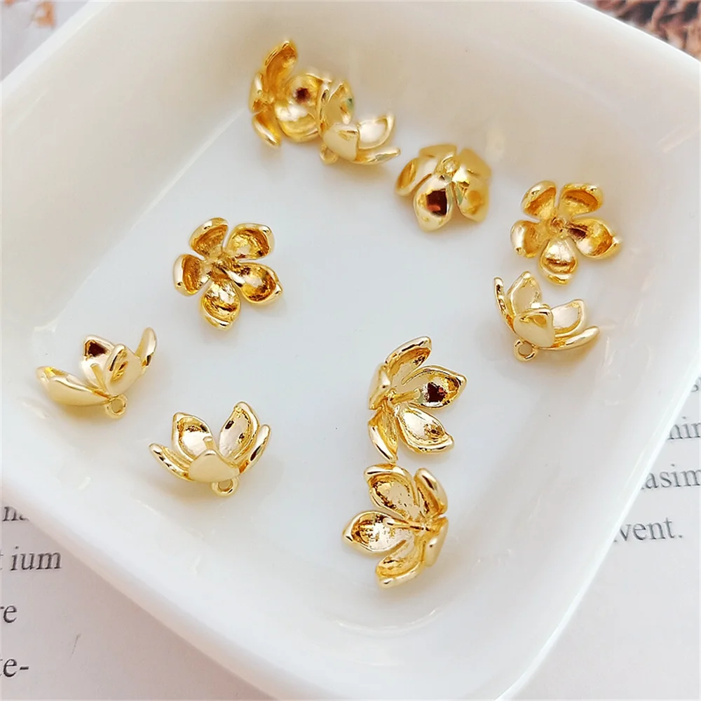 14K gold clad half hole bead holder flower holder pin cap pendant pin holder outer diameter 10mmDIY handmade jewelry accessories
14K gold clad half hole bead holder flower holder pin cap pendant pin holder outer diameter 10mmDIY handmade jewelry accessories
