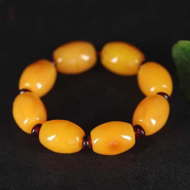 Natural Amber Bracelet Men Women Fine Jewelry Baltic Old Ambers Barrel beads Elastic Beaded Bracelets Gemstone Bangles
Natural Amber Bracelet Men Women Fine Jewelry Baltic Old Ambers Barrel beads Elastic Beaded Bracelets Gemstone Bangles