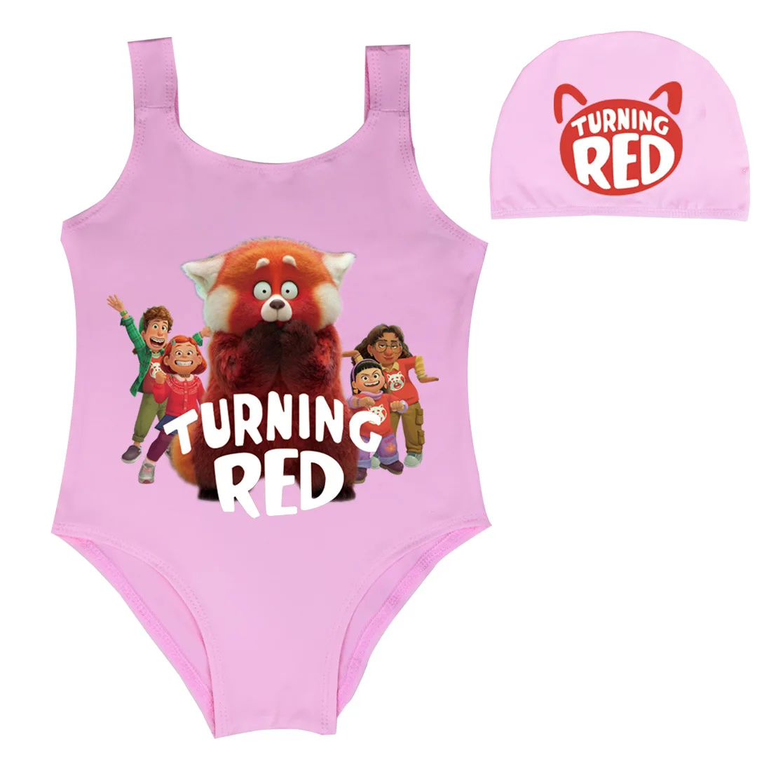 2022 Disney Turning Red Children's European and American Girls Off-the-Shoulder One-Piece Swimsuit Beach Swimsuit 3-14Y
2022 Disney Turning Red Children's European and American Girls Off-the-Shoulder One-Piece Swimsuit Beach Swimsuit 3-14Y