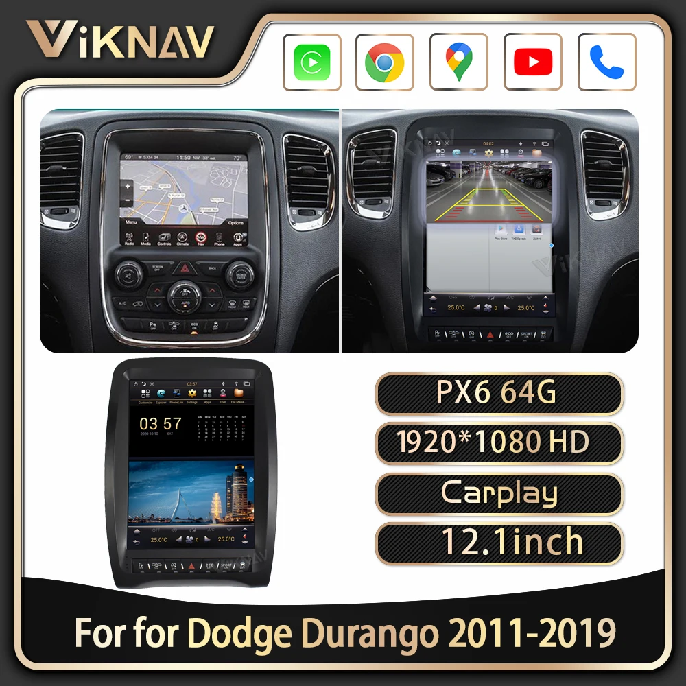 Tesla Style Android Multimedia Car Radio Stereo Multimedia Player 2 Din Headunit For DODGE Durango 2011-2020
Tesla Style Android Multimedia Car Radio Stereo Multimedia Player 2 Din Headunit For DODGE Durango 2011-2020