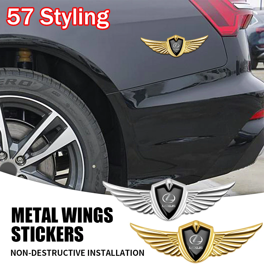 New Car Metal Sticker 3D Wings Side Mark Body Decoration Badge for LEXUS RX300 NX RX GS RX330 RX350 IS250 LX570 Is200 Is300 Ls40
New Car Metal Sticker 3D Wings Side Mark Body Decoration Badge for LEXUS RX300 NX RX GS RX330 RX350 IS250 LX570 Is200 Is300 Ls40