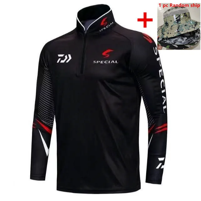 Ice Silk Sun Protection Stand Collar Fishing Shirt Men's Outdoor Quick Drying Breathable Long Sleeve Fishing Jerseys
Ice Silk Sun Protection Stand Collar Fishing Shirt Men's Outdoor Quick Drying Breathable Long Sleeve Fishing Jerseys