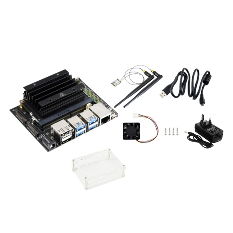 For Jetson Nano 4GB Developer Kit Small Computer AI Artificial Intelligence Development Board With Acrylic Shell
For Jetson Nano 4GB Developer Kit Small Computer AI Artificial Intelligence Development Board With Acrylic Shell