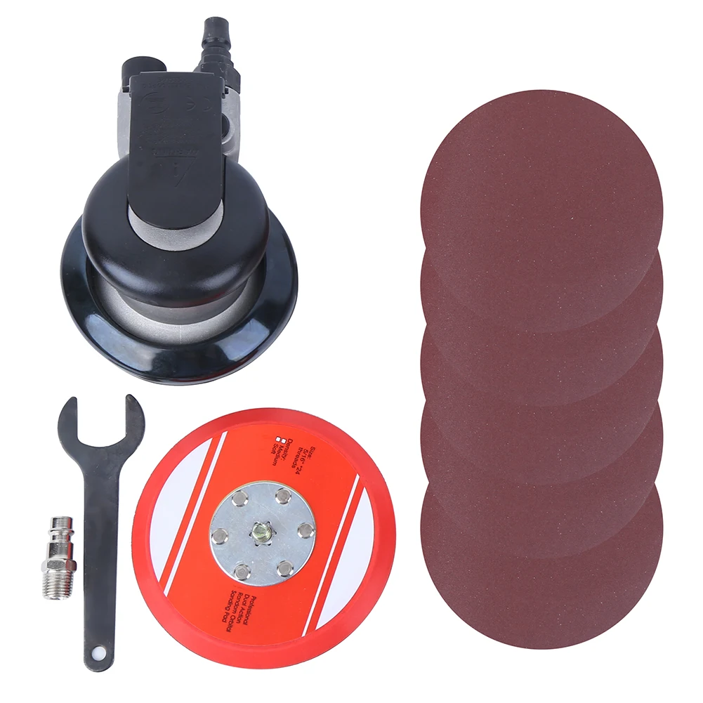 5in Pneumatic Sander Air Powered 10000RPM Grinding Waxing Machine with 5pcs Sandpapers European
5in Pneumatic Sander Air Powered 10000RPM Grinding Waxing Machine with 5pcs Sandpapers European