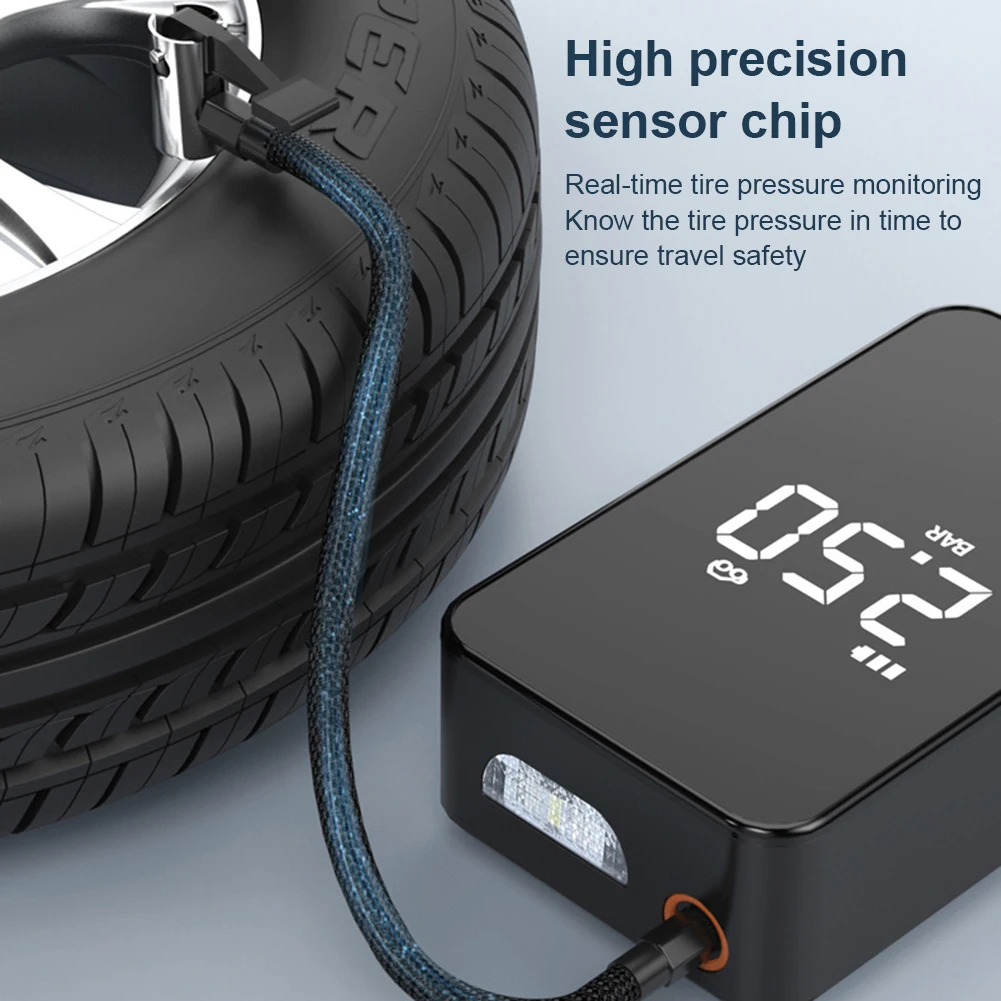 Mini Car Tire Inflator Portable Air Compressor Rechargeable Wireless with LED Inflatable Pump for Motorcycle Bicycle Tyre Balls
Mini Car Tire Inflator Portable Air Compressor Rechargeable Wireless with LED Inflatable Pump for Motorcycle Bicycle Tyre Balls