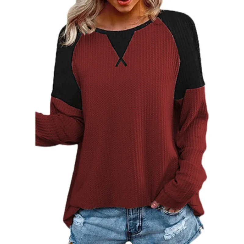 Vintage Long Sleeved T-shirt Women Casual Fashion Patchwork Tshirt O-neck New 2023 Autumn Loose Tees
Vintage Long Sleeved T-shirt Women Casual Fashion Patchwork Tshirt O-neck New 2023 Autumn Loose Tees