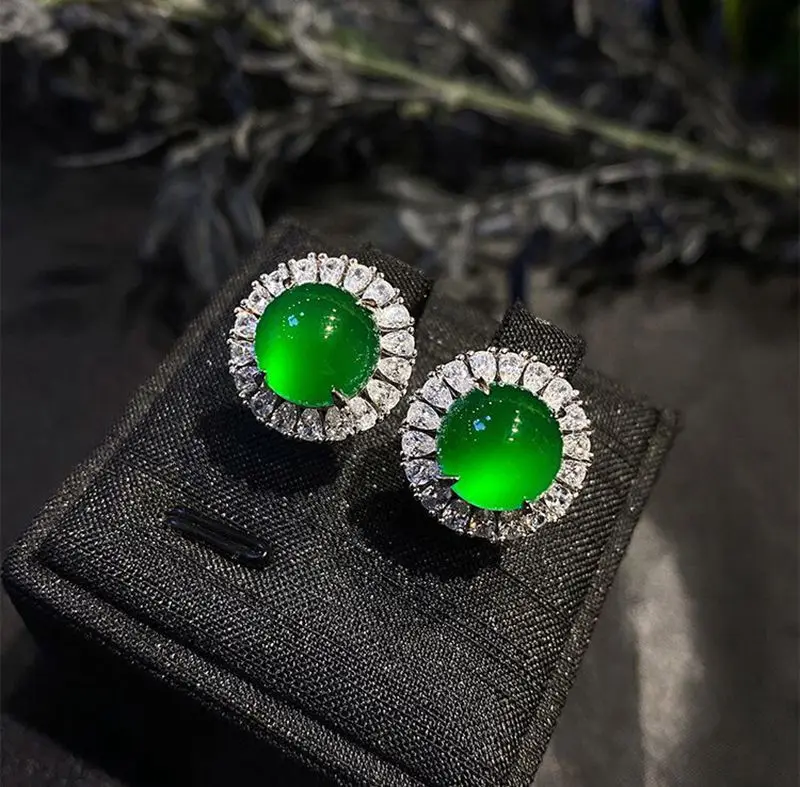 Серьги из серебра 925 пробы с инкрустированным зеленым халцедоном Цин, серьги в новом стиле с зеленым агатом, полностью алмазным нефритом, юв...
Серьги из серебра 925 пробы с инкрустированным зеленым халцедоном Цин, серьги в новом стиле с зеленым агатом, полностью алмазным нефритом, юв...