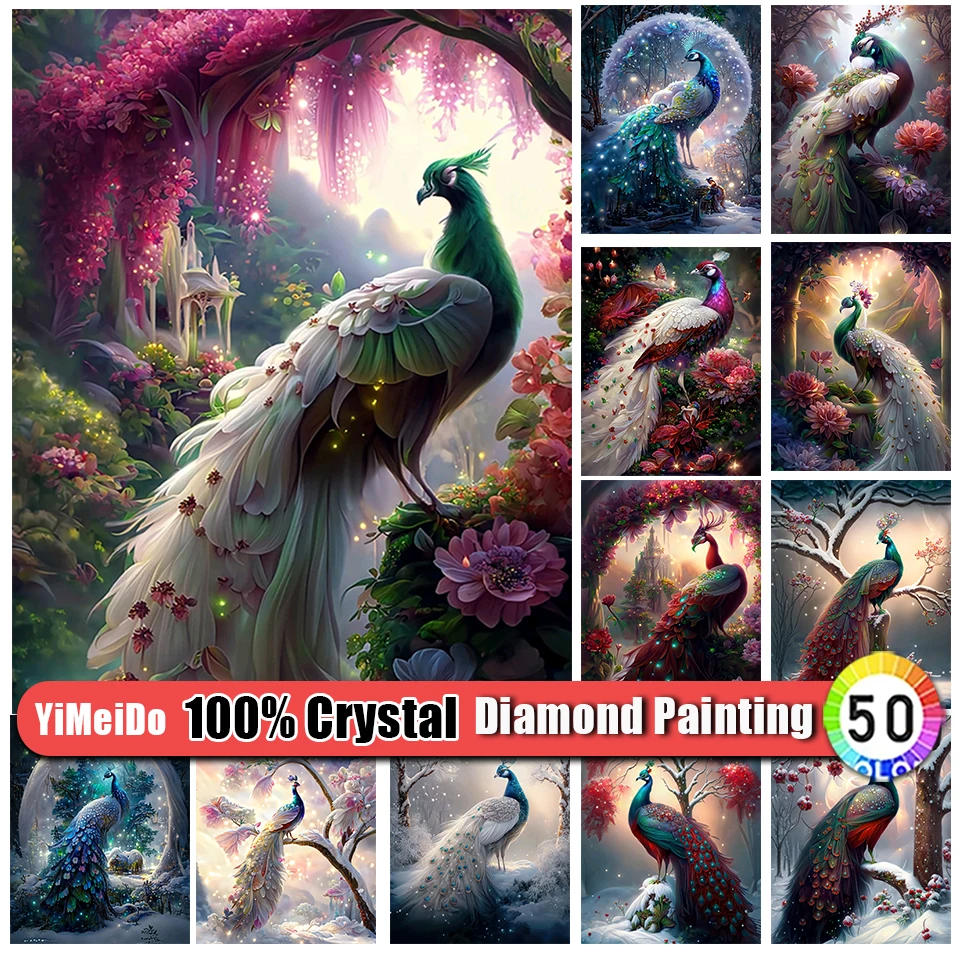 YiMeiDo 100% Crystal Diamond Painting Peacock Full Diamond Mosaic Animal DIY Embroidery Cross Stitch New 2023 Home Decoration
YiMeiDo 100% Crystal Diamond Painting Peacock Full Diamond Mosaic Animal DIY Embroidery Cross Stitch New 2023 Home Decoration