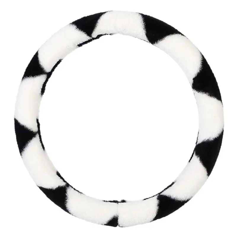 Cow Print Soft Plush Car Steering Wheel Cover Fluffy Warm Anti-Slip Auto Car Steering Wheel Cover Interior Accessories
Cow Print Soft Plush Car Steering Wheel Cover Fluffy Warm Anti-Slip Auto Car Steering Wheel Cover Interior Accessories