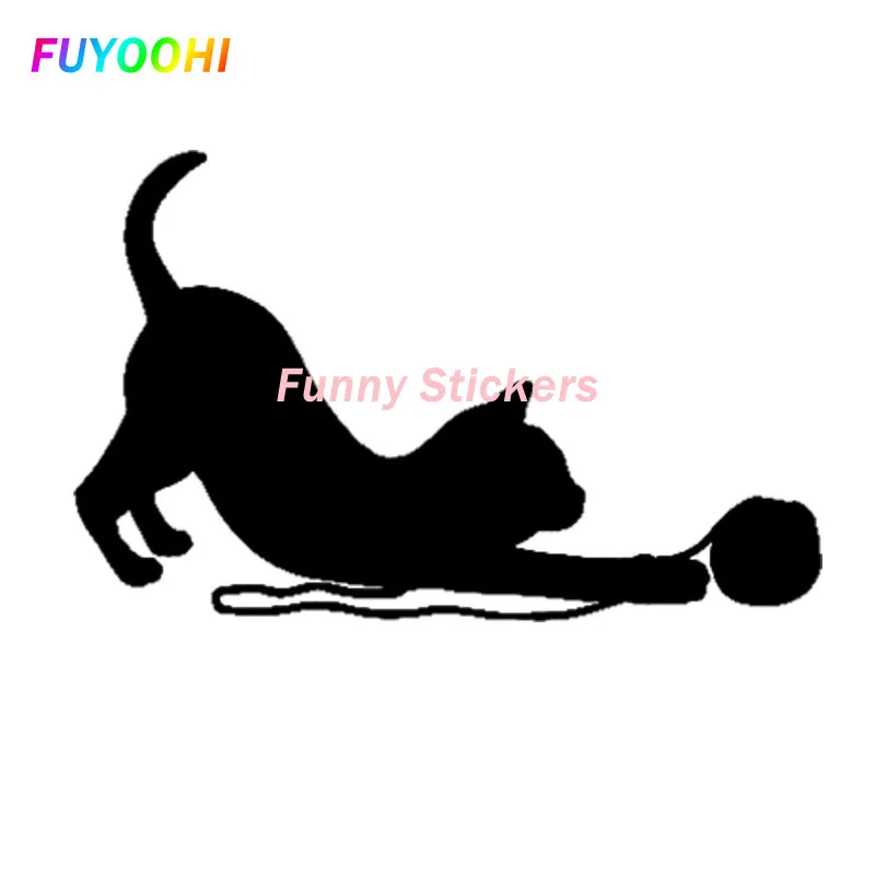 Забавные стикеры FUYOOHI, Стикеры для автомобиля в виде кота, играющего с мячом, экспресс-наклейки для вашей личности, креативные автомобильные наклейки
Забавные стикеры FUYOOHI, Стикеры для автомобиля в виде кота, играющего с мячом, экспресс-наклейки для вашей личности, креативные автомобильные наклейки