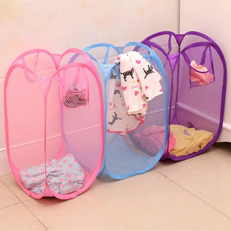 Folding Laundry Basket Mesh Laundry Dirty Sorting Basket Kids Toys Sundrie Home Storage Box Organizer
Folding Laundry Basket Mesh Laundry Dirty Sorting Basket Kids Toys Sundrie Home Storage Box Organizer