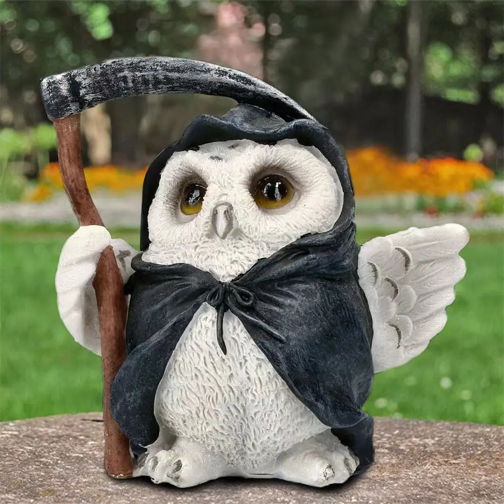Reaper Owl Creative Art Statue Resin Ornaments Garden Yard Artifact Give Gifts To FriendsCute Outdoor Home Decor
Reaper Owl Creative Art Statue Resin Ornaments Garden Yard Artifact Give Gifts To FriendsCute Outdoor Home Decor