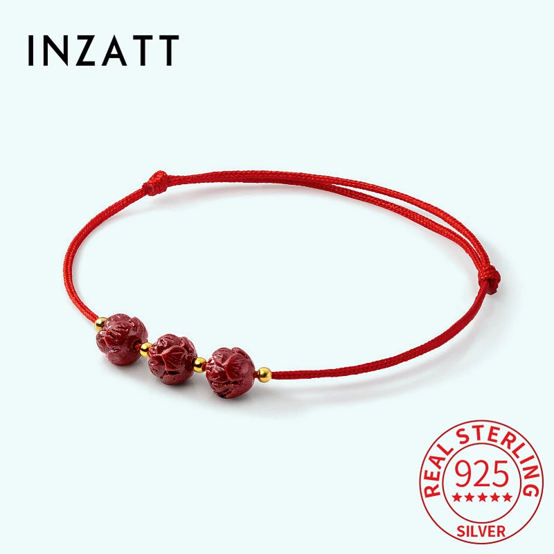 INZATT Classic Real 925 Sterling Silver Red Rope Beads Flower Charm Bracelet For Women Party Trendy Minimalist Fine Jewelry
INZATT Classic Real 925 Sterling Silver Red Rope Beads Flower Charm Bracelet For Women Party Trendy Minimalist Fine Jewelry