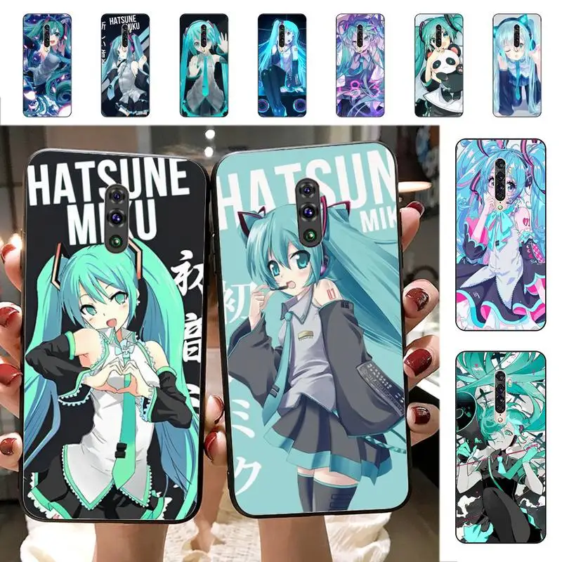 

H-Hatsune Miku-S Phone Case for Vivo Y91C Y11 17 19 17 67 81 Oppo A9 2020 Realme c3
