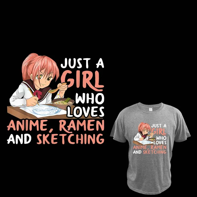 Just A Girl Who Loves Anime Thermo Adhesive Patches Ramen And Sketching Japan Anime Household Iron On Clorhing
Just A Girl Who Loves Anime Thermo Adhesive Patches Ramen And Sketching Japan Anime Household Iron On Clorhing