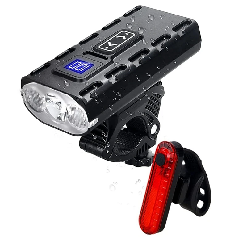 Bike Lights For Night Riding Most Powerful Mountain Bike Light 8000 Rechargeable Bicycle Lights Front Rear MTB Light
Bike Lights For Night Riding Most Powerful Mountain Bike Light 8000 Rechargeable Bicycle Lights Front Rear MTB Light
