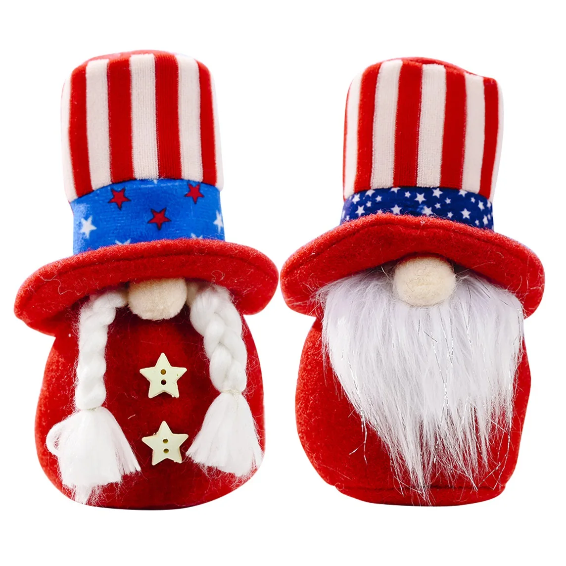 2 шт., декоративная шапка со звездами и полосками 
2 шт., декоративная шапка со звездами и полосками