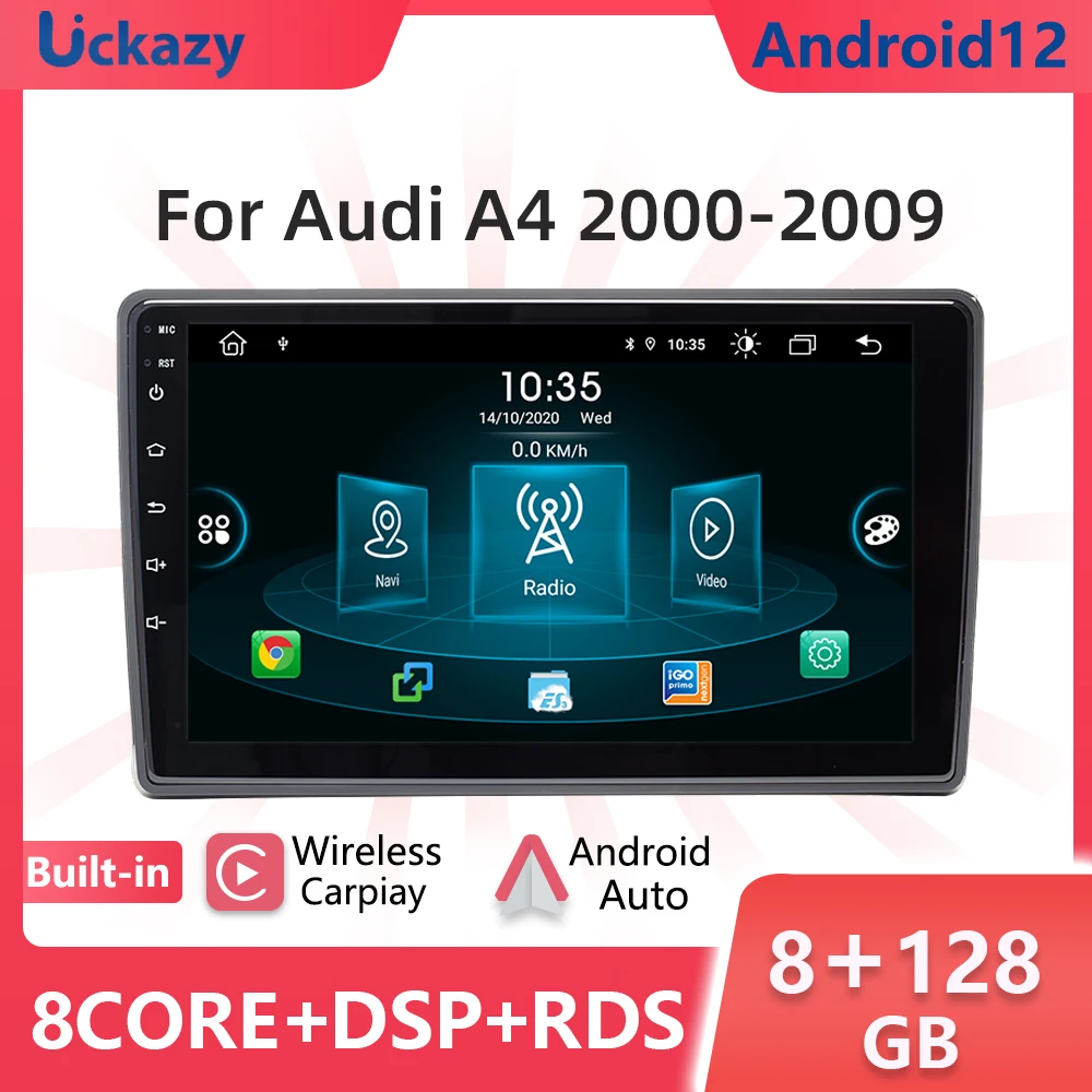 Автомобильный мультимедийный плеер, плеер на Android 12, 8 ядер, с GPS, Wi-Fi, 4G, DSP, для Audi A4 B6, B7, S4, B7, B6, RS4, B7
Автомобильный мультимедийный плеер, плеер на Android 12, 8 ядер, с GPS, Wi-Fi, 4G, DSP, для Audi A4 B6, B7, S4, B7, B6, RS4, B7