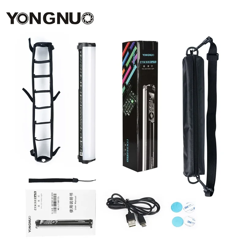 YONGNUO YN30 Soft Tube Light RGB Color Photography Light Handheld Light Stick with APP Remote Control for Video Movie Vlog
YONGNUO YN30 Soft Tube Light RGB Color Photography Light Handheld Light Stick with APP Remote Control for Video Movie Vlog