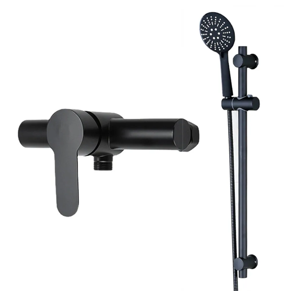 Parts Shower Faucet 1Pcs 304 Stainless Steel Black G1/2 Inch Hot Cold Water Regulator Lifting Type Wall-mounted Brand New
Parts Shower Faucet 1Pcs 304 Stainless Steel Black G1/2 Inch Hot Cold Water Regulator Lifting Type Wall-mounted Brand New