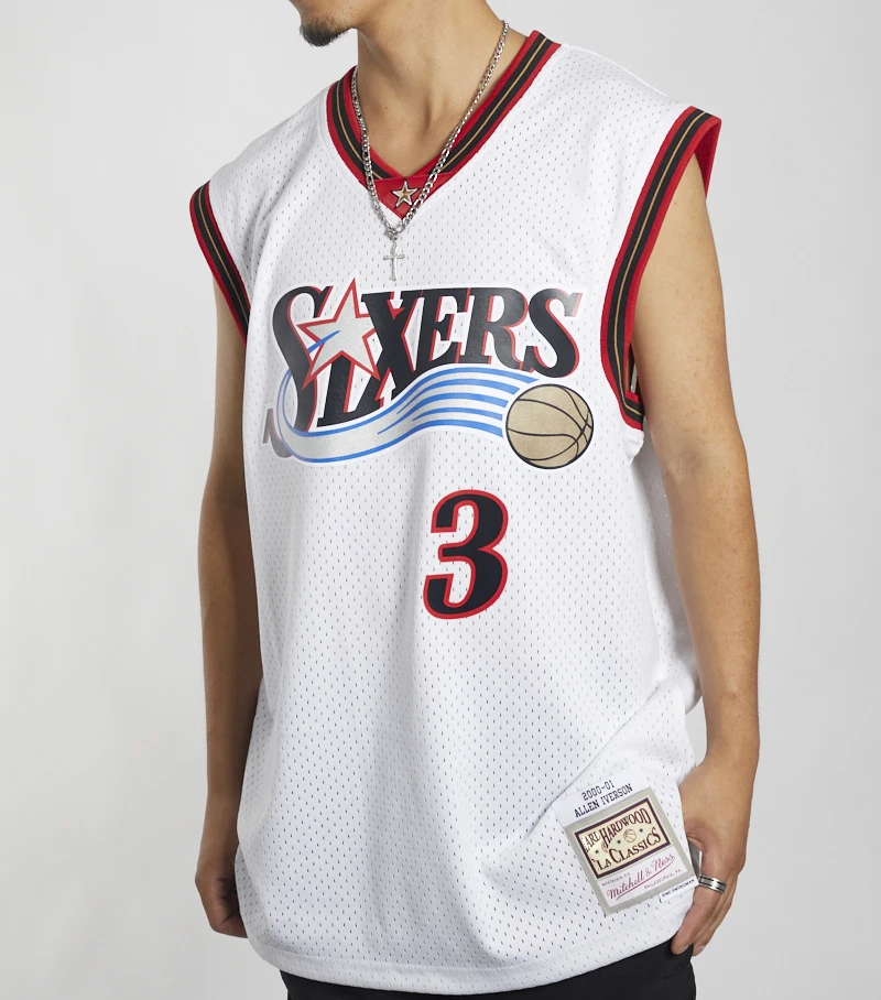 2022 Mens New American Basketball Jerseys Clothes Philadelphia 76ers Allen Iverson European Size Ball Pants T Shirts Cool Tops
2022 Mens New American Basketball Jerseys Clothes Philadelphia 76ers Allen Iverson European Size Ball Pants T Shirts Cool Tops