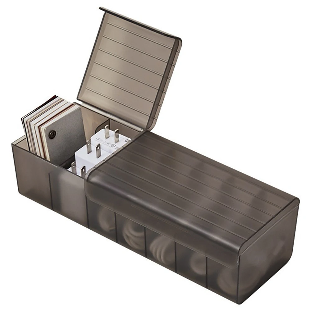 Desktop Data Cable Storage Box Power Cord Storage Phone Charger Charging Line Sorting Partitioned Box Container With Cover
Desktop Data Cable Storage Box Power Cord Storage Phone Charger Charging Line Sorting Partitioned Box Container With Cover