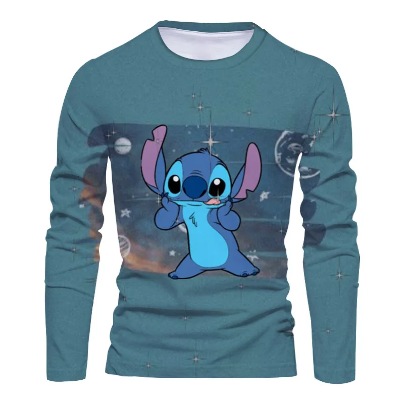 Disney Stitch Mickey Graphic Tee 3D Print Men's Long Sleeve Tee O Neck Sweater Sweet Street Loose Tee
Disney Stitch Mickey Graphic Tee 3D Print Men's Long Sleeve Tee O Neck Sweater Sweet Street Loose Tee