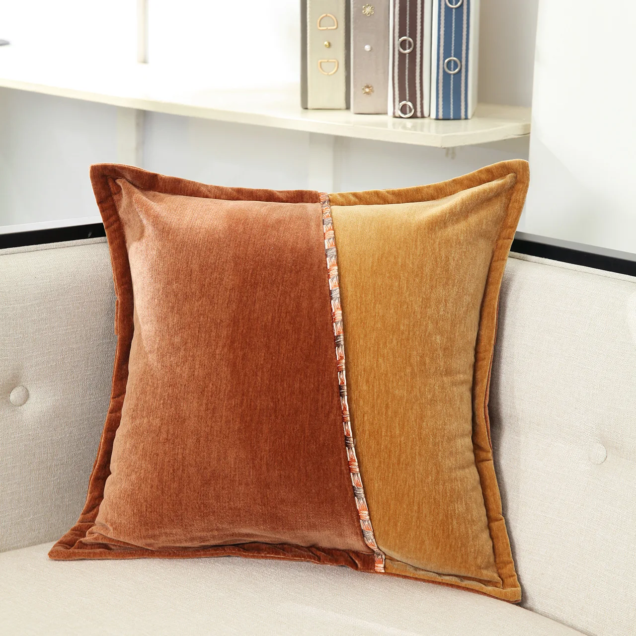 Luxury Chenille 2 Color Matching Cushion Cover Home Decoration Velvet Patchwork 45x45cm Pillow Cover
Luxury Chenille 2 Color Matching Cushion Cover Home Decoration Velvet Patchwork 45x45cm Pillow Cover