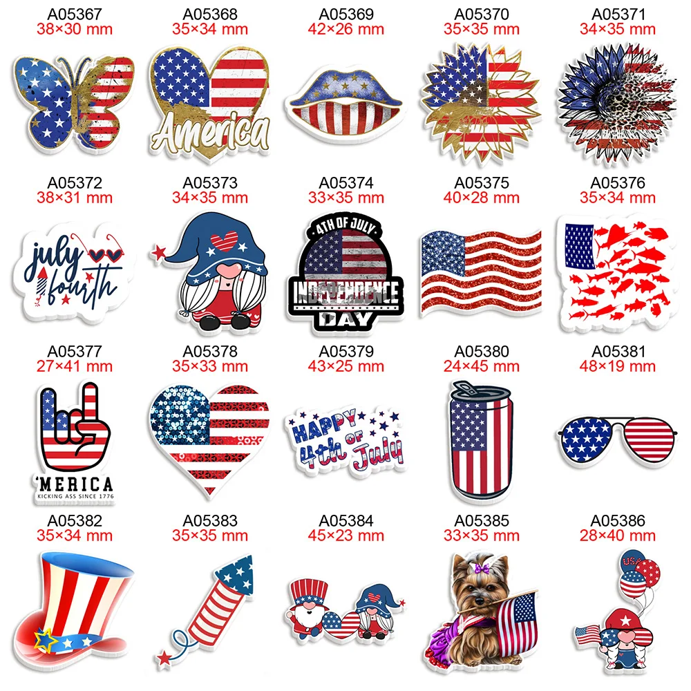 Independence Day Cartoon Planar Resin Flatback 4th of July Cabochon Printed 30pcs/lot for Hair Bow Crafts DIY Handmade Materials
Independence Day Cartoon Planar Resin Flatback 4th of July Cabochon Printed 30pcs/lot for Hair Bow Crafts DIY Handmade Materials