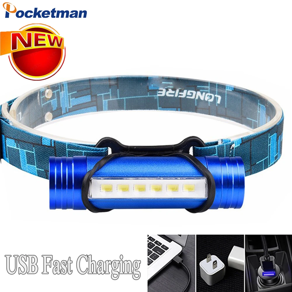 New 2 In 1 Flashlight+Headlamp Strong Light Aluminum alloy Mini Head Flashlight Rechargeable Headlight Torch Power Bank Function
New 2 In 1 Flashlight+Headlamp Strong Light Aluminum alloy Mini Head Flashlight Rechargeable Headlight Torch Power Bank Function