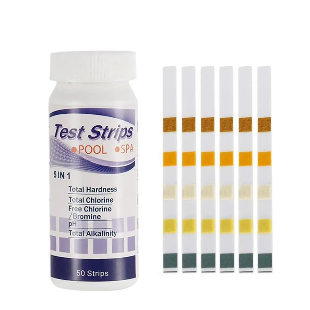 50Pcs/Bottle 4In 1/5 In 1Multipurpose Chlorine PH Test Strips SPA Swimming Pool Water Tester Paper
50Pcs/Bottle 4In 1/5 In 1Multipurpose Chlorine PH Test Strips SPA Swimming Pool Water Tester Paper