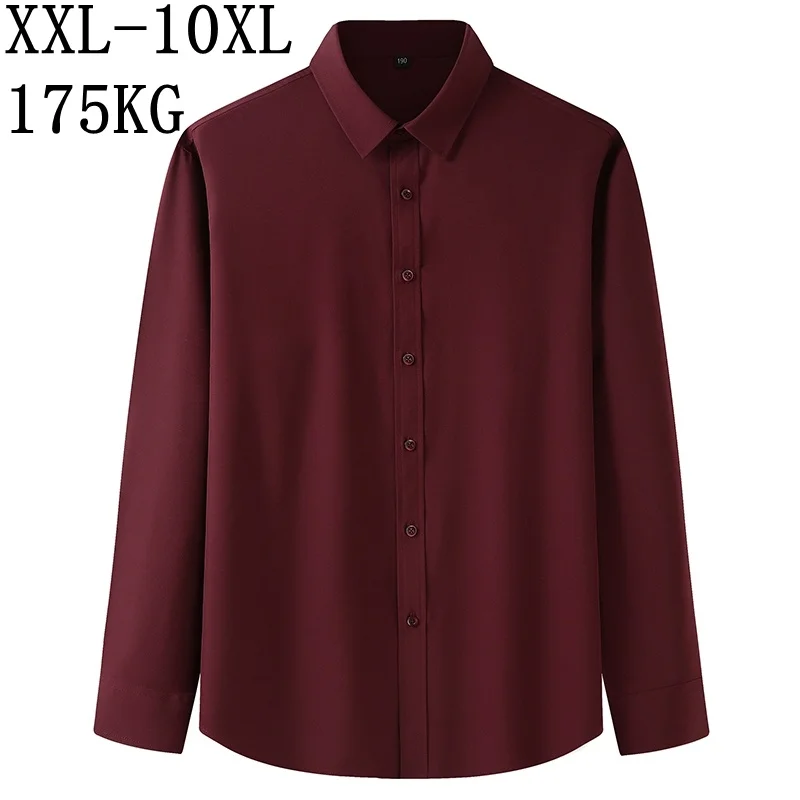10XL Plus Size 8XL 7XL 2023 New Men's Solid Color Business Shirt Casual Loose Long Sleeve Shirts For Men Male Brand Clothes
10XL Plus Size 8XL 7XL 2023 New Men's Solid Color Business Shirt Casual Loose Long Sleeve Shirts For Men Male Brand Clothes