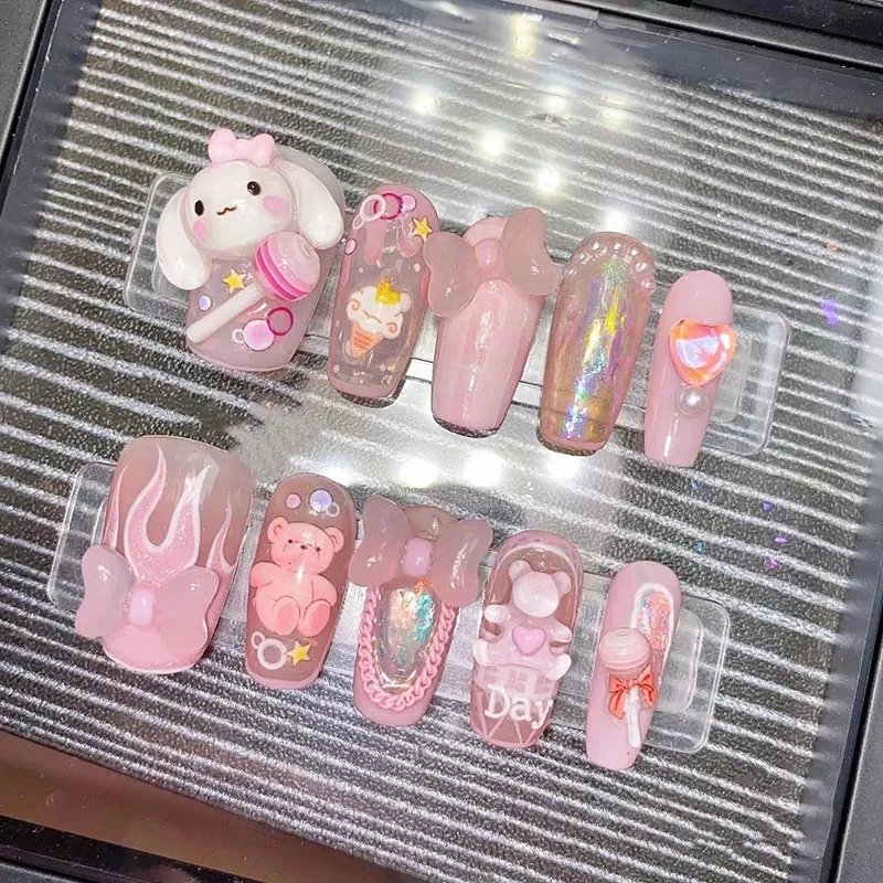 Sanrioed Nail Stickers Kawaii My Melody Cinnamoroll Removable Wearing Armor Handmade Custom Nail Art Gifts for Girls
Sanrioed Nail Stickers Kawaii My Melody Cinnamoroll Removable Wearing Armor Handmade Custom Nail Art Gifts for Girls