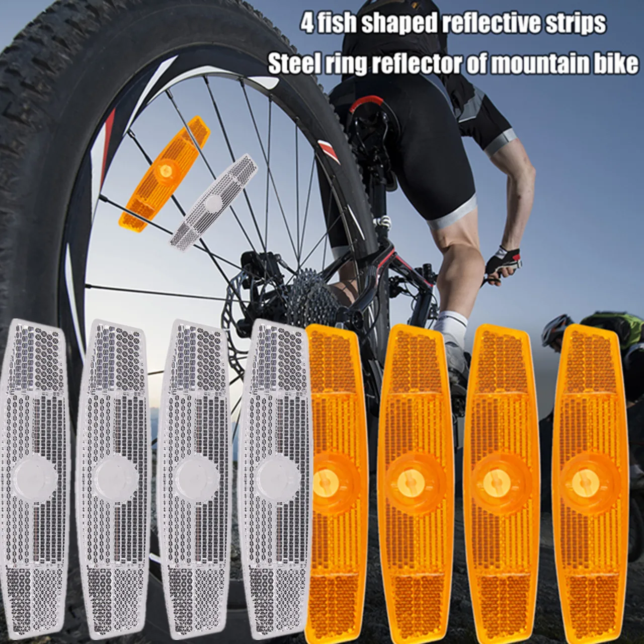 Road Bike Warning Spoke Safety Reflector light MTB Bicycle Wheel Rim Reflective Clip reflector light Cycling Accessories
Road Bike Warning Spoke Safety Reflector light MTB Bicycle Wheel Rim Reflective Clip reflector light Cycling Accessories