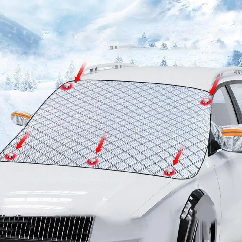 Car Windscreen Cover 5 Magnetic Fixation Foldable Removable Winter Cover Mirror Protection Waterproof Protector Cover
Car Windscreen Cover 5 Magnetic Fixation Foldable Removable Winter Cover Mirror Protection Waterproof Protector Cover
