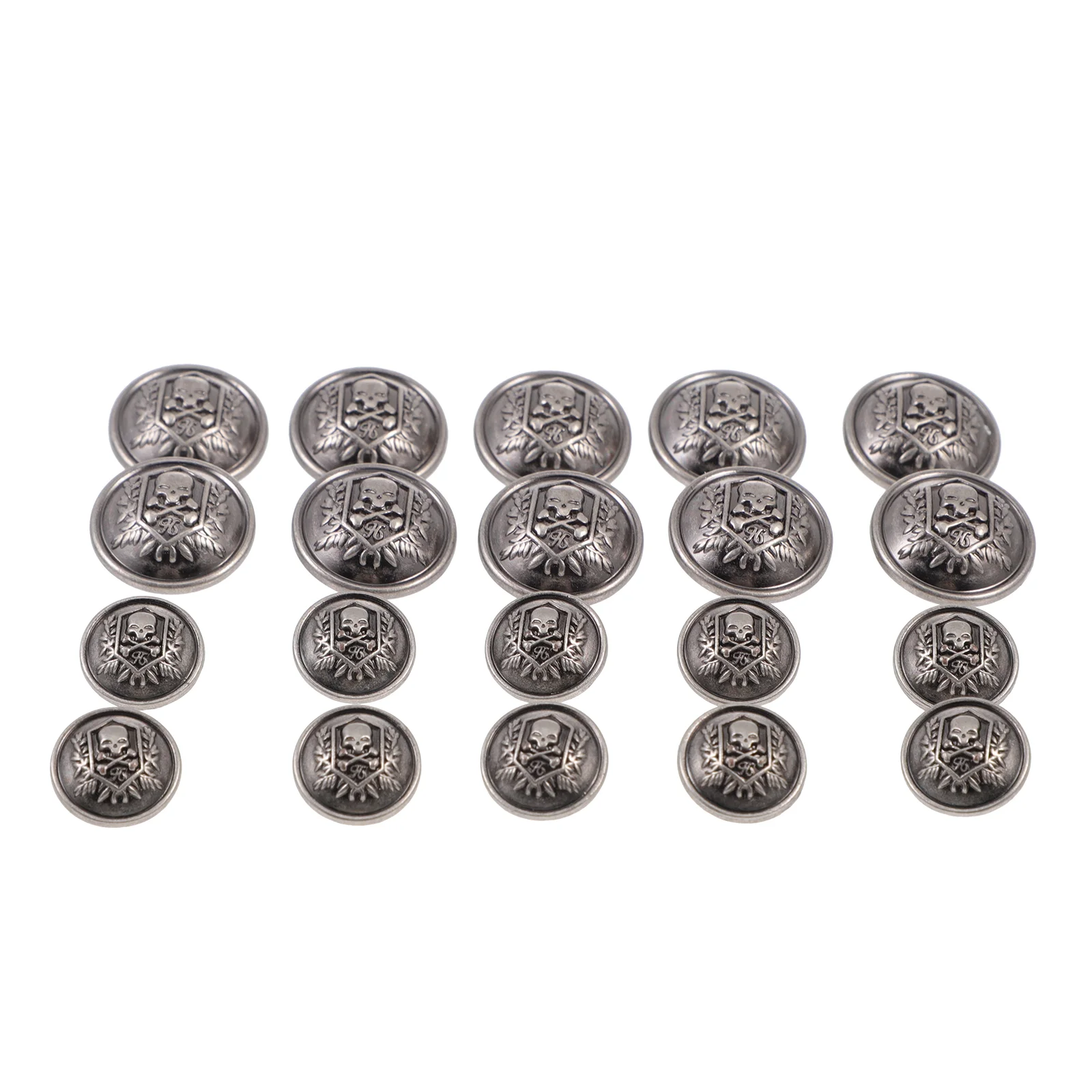 20 Pcs Vintage Metal Sewing Buttons DIY Crafts Silver Alloy Coat Decorative Suits Design Clothing Accessories
20 Pcs Vintage Metal Sewing Buttons DIY Crafts Silver Alloy Coat Decorative Suits Design Clothing Accessories