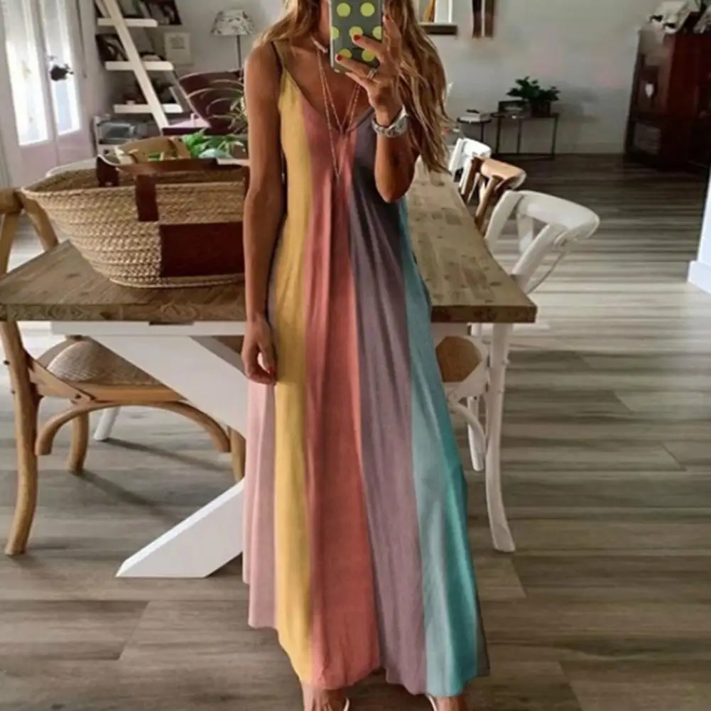 Lightweight Fashion Loose Hem Sleeveless Maxi Drss Colorful Prom Dress Big Hem Daily Clothing
Lightweight Fashion Loose Hem Sleeveless Maxi Drss Colorful Prom Dress Big Hem Daily Clothing
